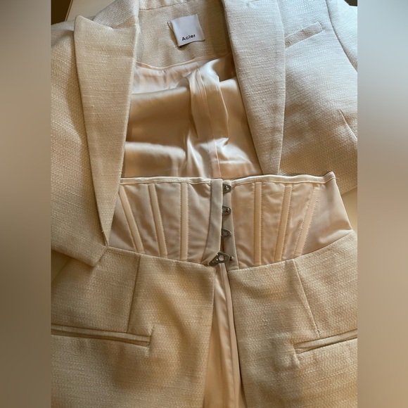 Acler white blazer, and corset, set - Picture 3 of 8
